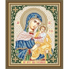 Икона для вышивки бисером "Образ Пресвятой Богородицы "Голубицкая"" (Схема или набор)